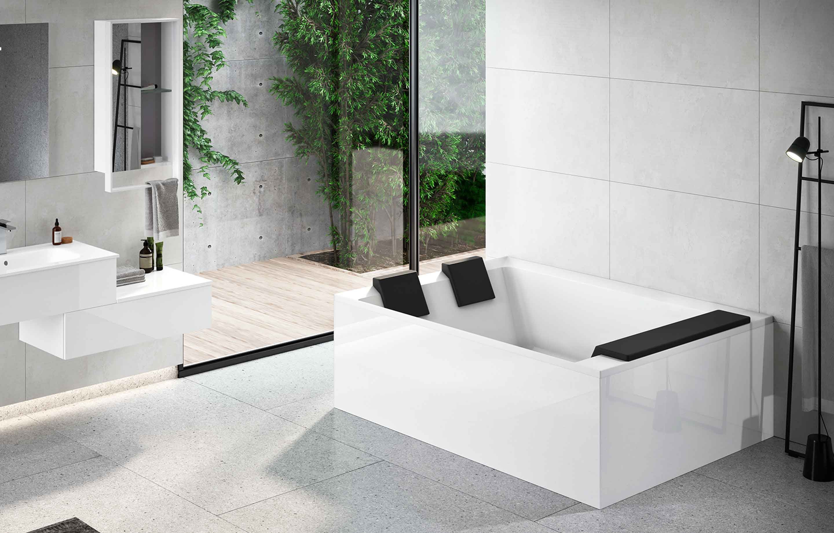 Vasche - Divina Dual - installazione centro parete