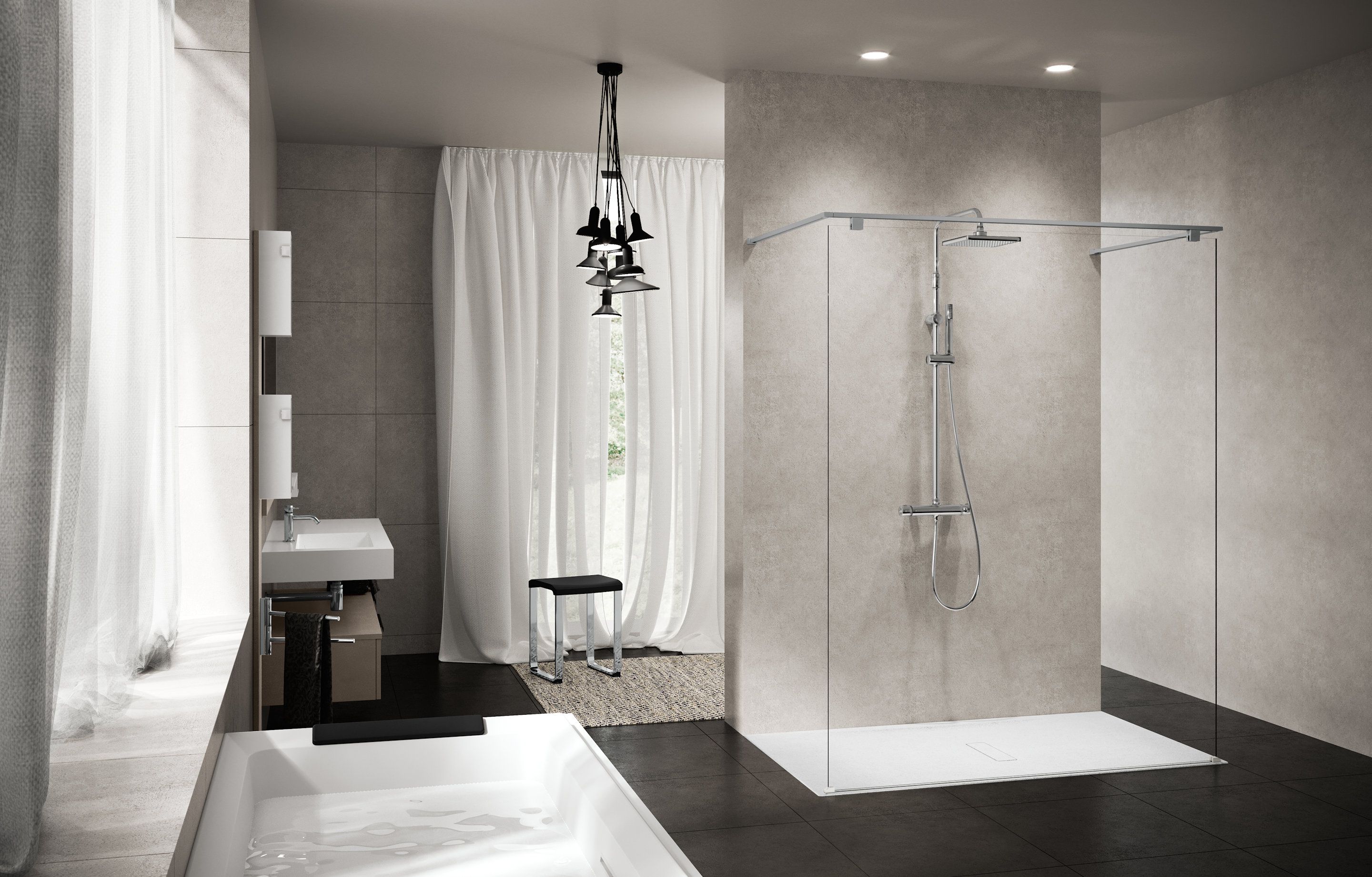 Docce walk-in - Kuadra HF Frame