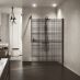 Docce walk-in - Kuadra H Frame serigrafato