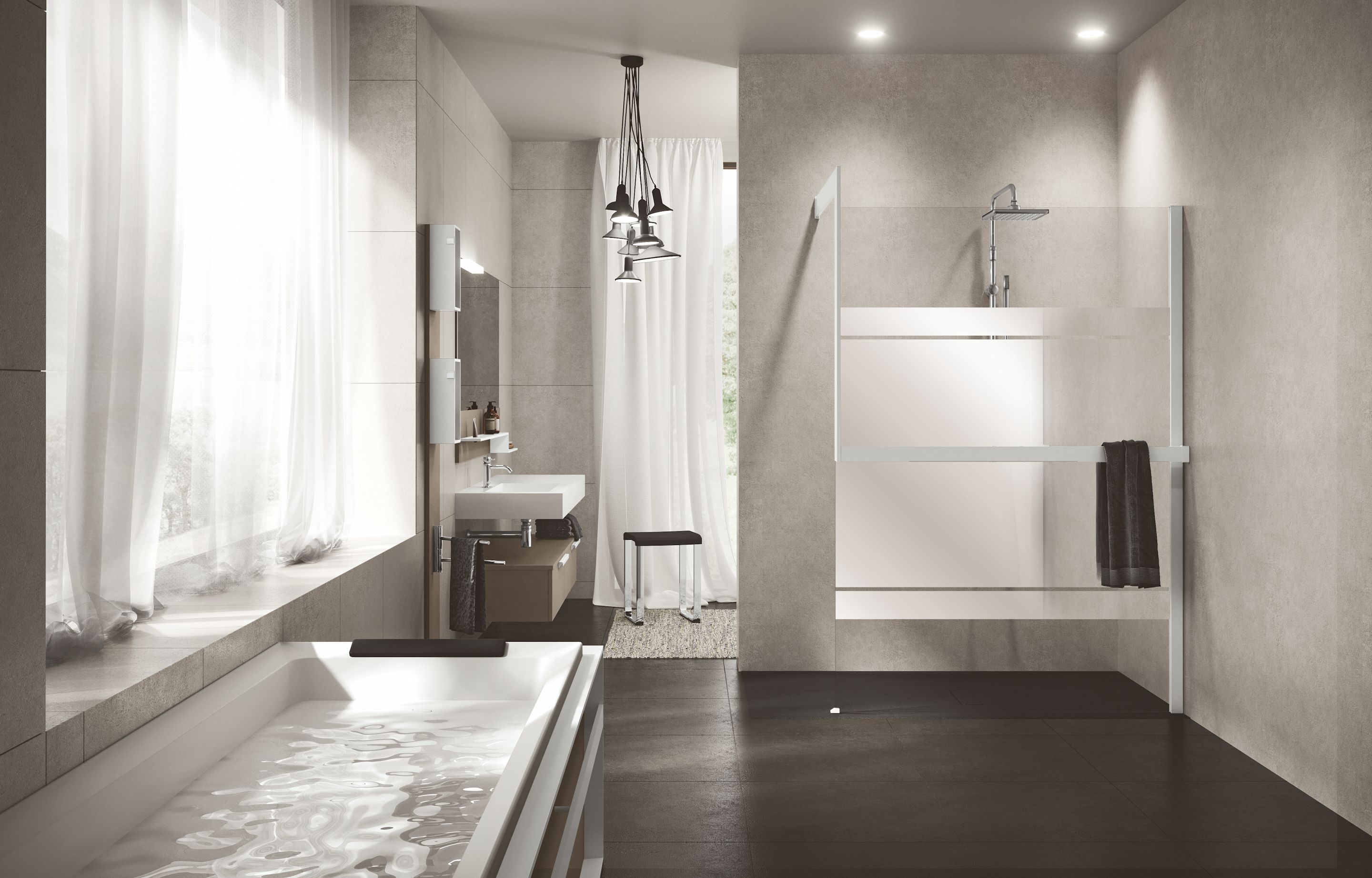 Docce walk-in - Kuadra H Frame Spy/Mirror