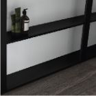 Frame nero opaco + legno Bianco Morbido