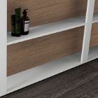 Frame bianco opaco + legno Rovere Fiemme
