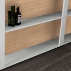 Frame Bianco opaco + legno Rovere Miele